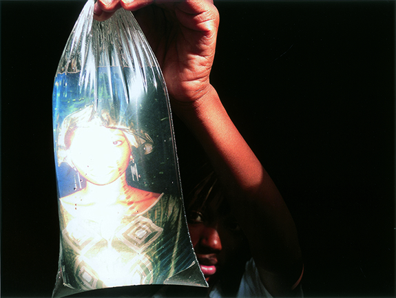 Mohamed Camara. <em>Eh oui, voici ma future femme</em>, from the series <em>Souvenirs</em>, 2010. Chromogenic print 27.9 x 37.3 cm (11 x 14.7 in.) Courtesy the artist and Galerie Pierre Brullé. Eh oui, voici ma future femme